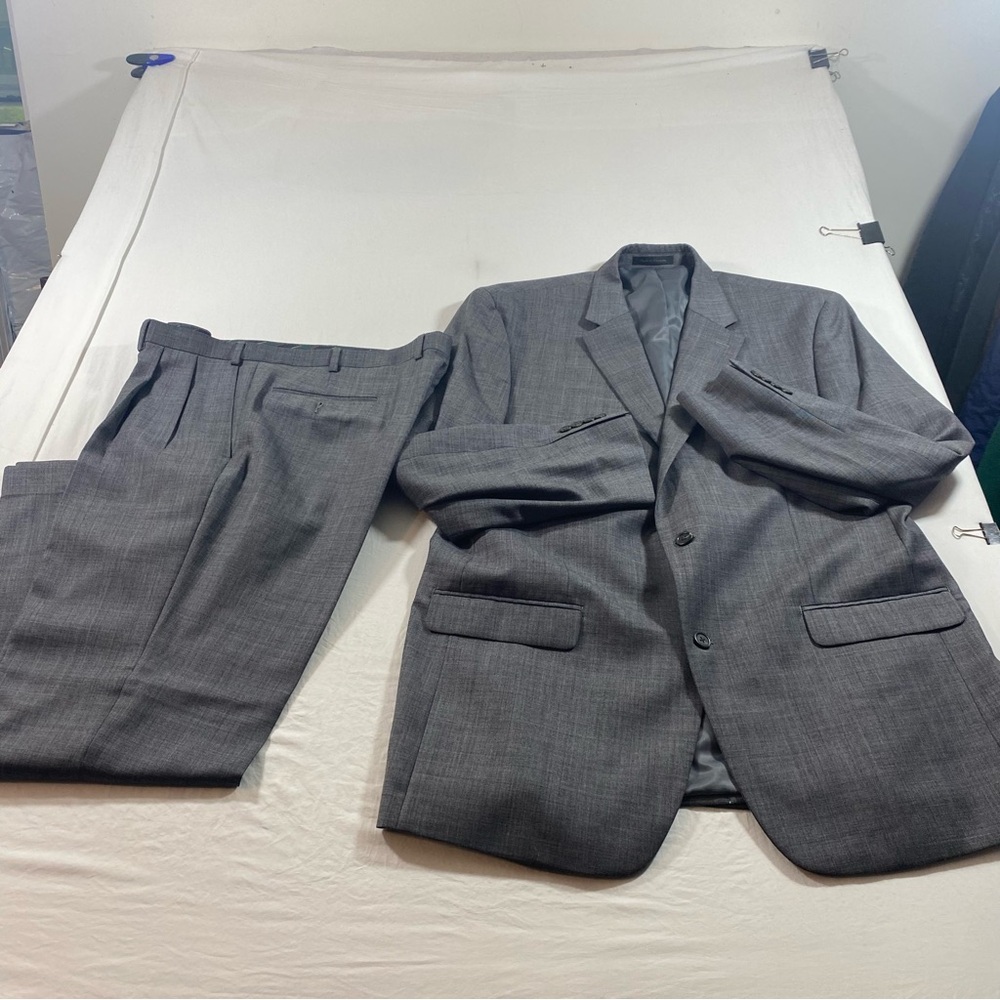 Chaps Suit Men’s Wool Charcoal Slacks blazer Jacket - Picture 16 of 16